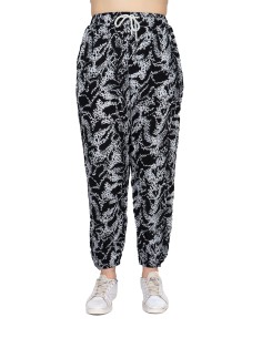 Calza estampada blanco y negro de mujer 1