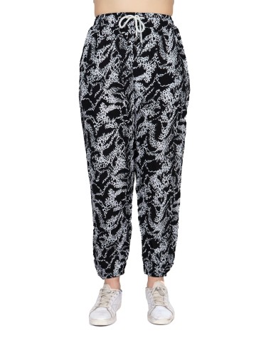 Calza estampada blanco y negro de mujer 1