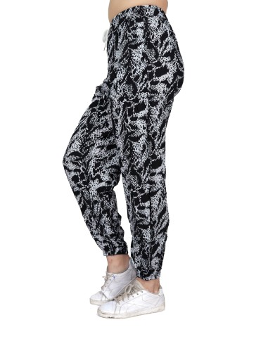 Calza estampada blanco y negro de mujer 3