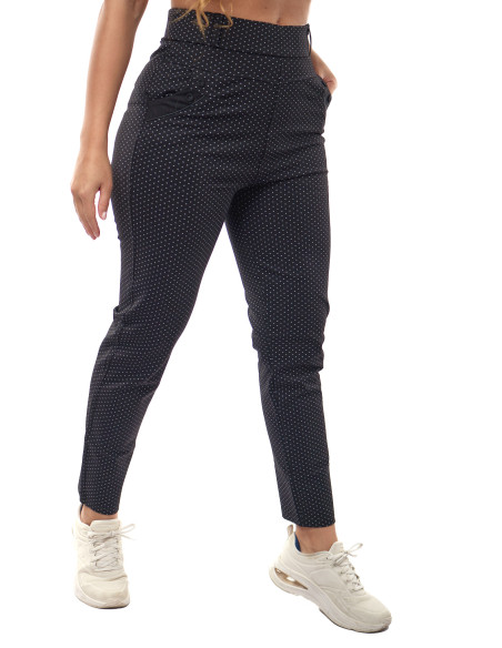 Calza diseño puntos de mujer marca Kalypzo 2