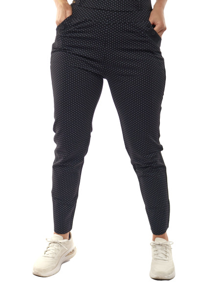 Calza diseño puntos de mujer marca Kalypzo 1