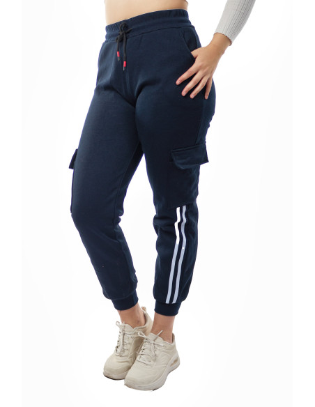 Jogger polar negro de mujer 1 Jogger polar negro de mujer 1