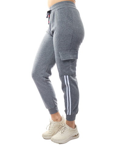 Jogger polar gris de mujer 2