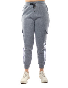 Jogger polar gris de mujer 1