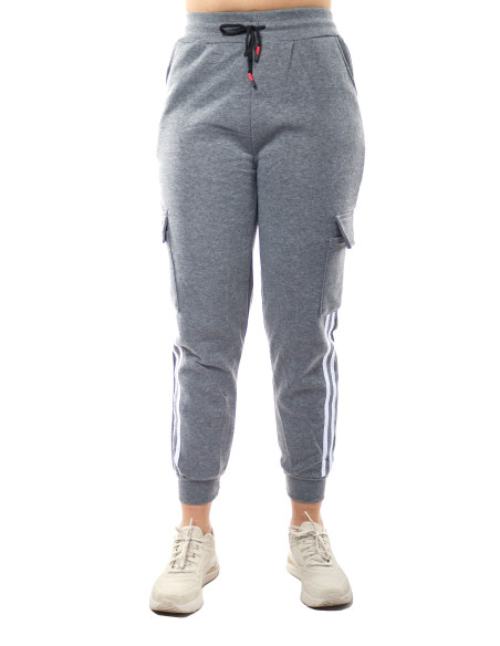 Jogger polar gris de mujer 1 Jogger polar gris de mujer 1