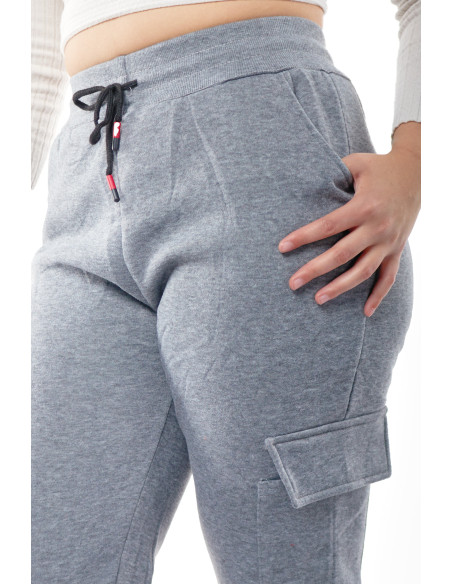 Jogger polar gris de mujer 5 Jogger polar gris de mujer 5