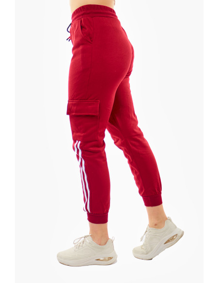 Jogger polar burdeo de mujer 3 Jogger polar burdeo de mujer 3