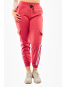 Jogger polar rosado pastel de mujer 1