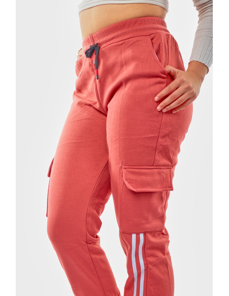 Jogger polar rosado pastel de mujer 3 Jogger polar rosado pastel de mujer 3