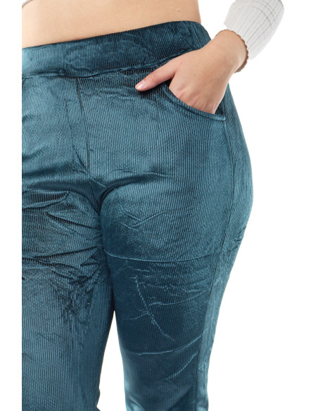 Calza chiporro verde azulado de mujer marca Kalypzo 5 Calza chiporro verde azulado de mujer marca Kalypzo 5