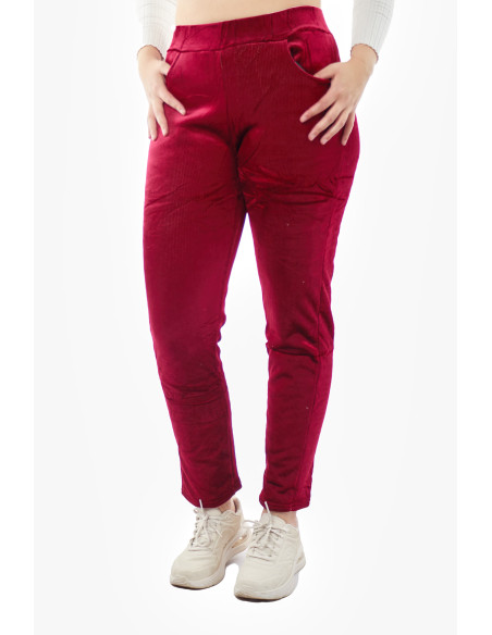 Calza chiporro burdeo de mujer marca Kalypzo 1 Calza chiporro burdeo de mujer marca Kalypzo 1