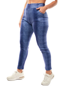 Calza Plush Blue Jeans Mancha Vertical 2